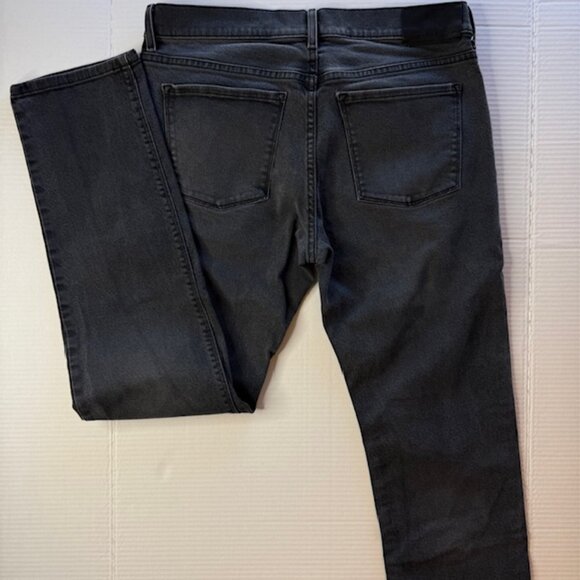 Mott & Bow Slim Fit Stone Jeans Men 33x32 Dark Grey Stretch Zip Fly - Picture 13 of 13